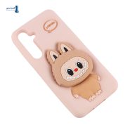 قاب سیلیکونی (کالباسی) Samsung Galaxy S24 FE طرح برجسته 3D شخصیت LABUBU پاپ‌سوکت‌دار