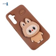 قاب فانتزی Labubu خرگوشی قهوه‌ای برای سامسونگ A15