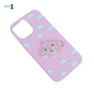 قاب آکواریومی ابری iPhone 13 Pro Max رنگ صورتی پاستلی